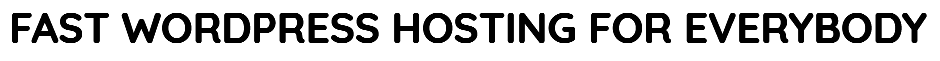 WordPress hosting for every one